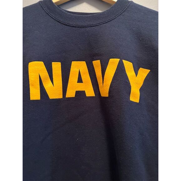 Soffe Men's 2XL Blue Crewneck Sweatshirt US Navy Military Theme - Picture 7 of 9